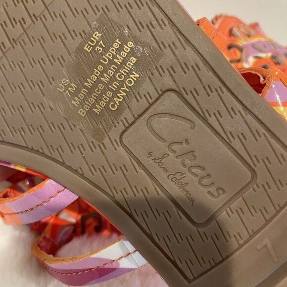 Circus NY Sam Edelman Women’s Sandals Shoes Size 7 Tie Dye Thong Flip Flops NEW - Picture 5 of 16